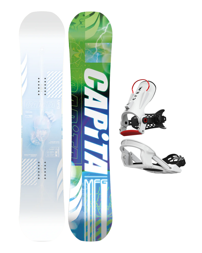 SET CAPiTA PATHFINDER REVERSE CAMBER x Legaturi CLEW Freedom 1.0