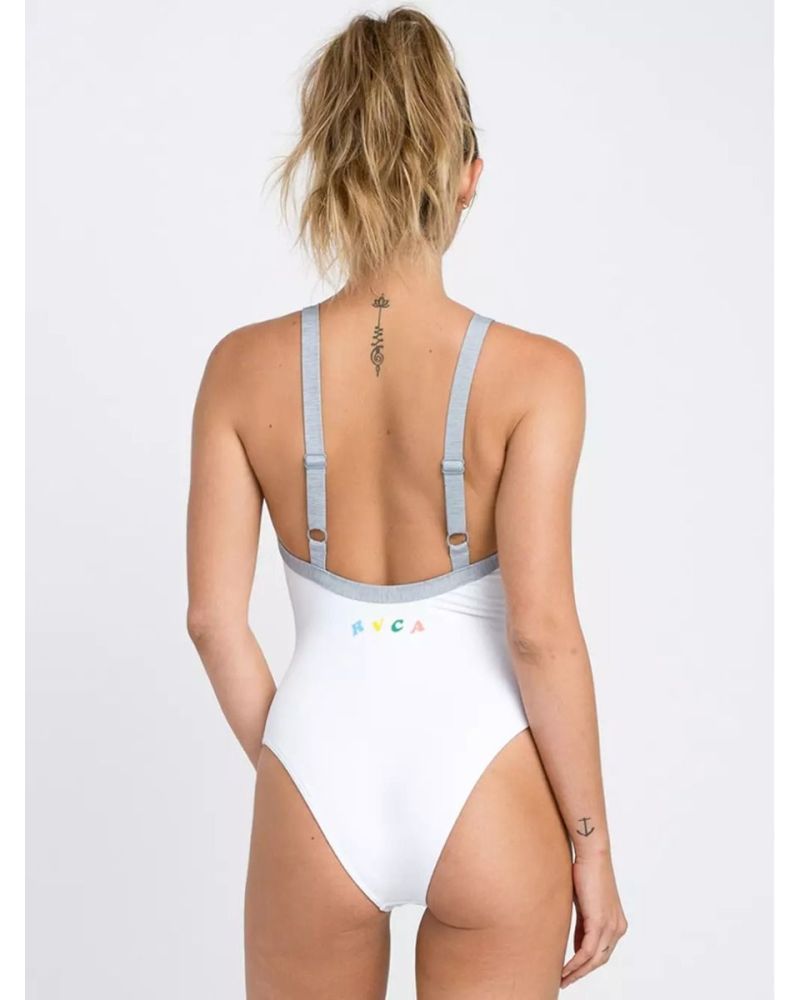 Costum de Baie RVCA Real Talk White