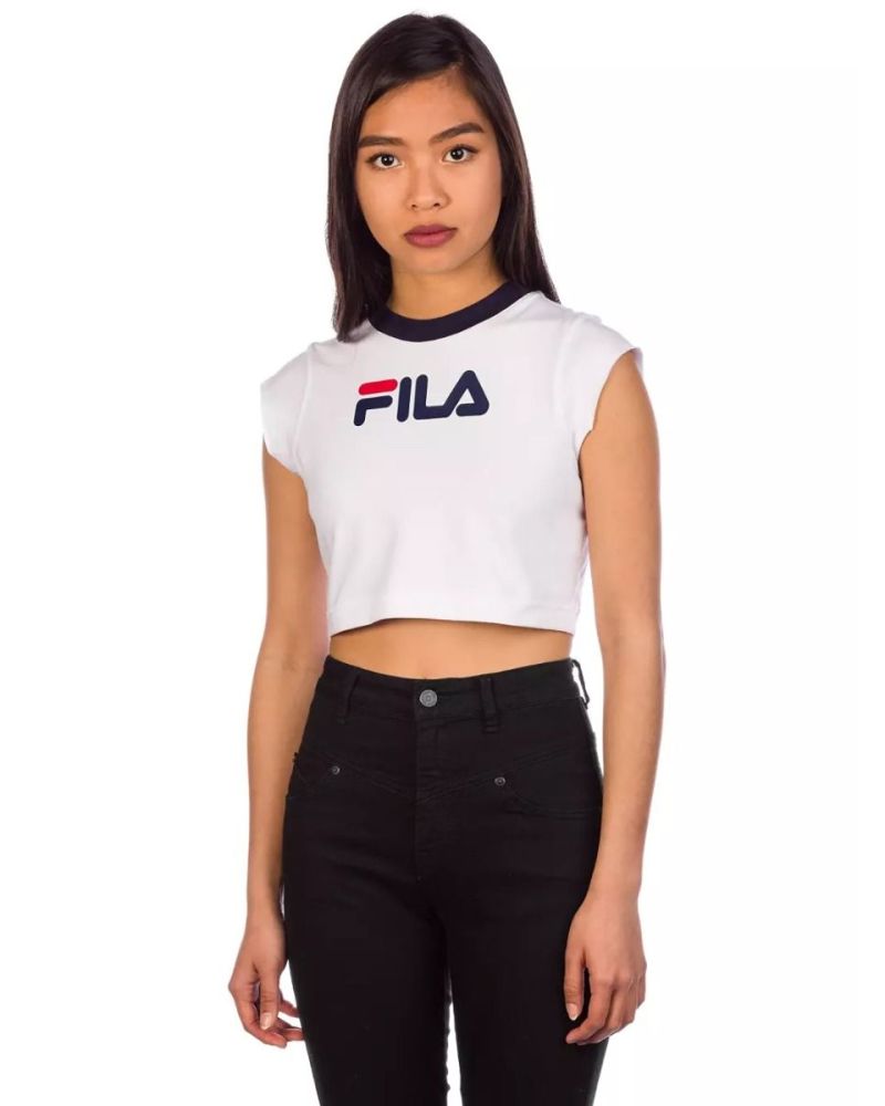 Maiou Fila Archive Crop White