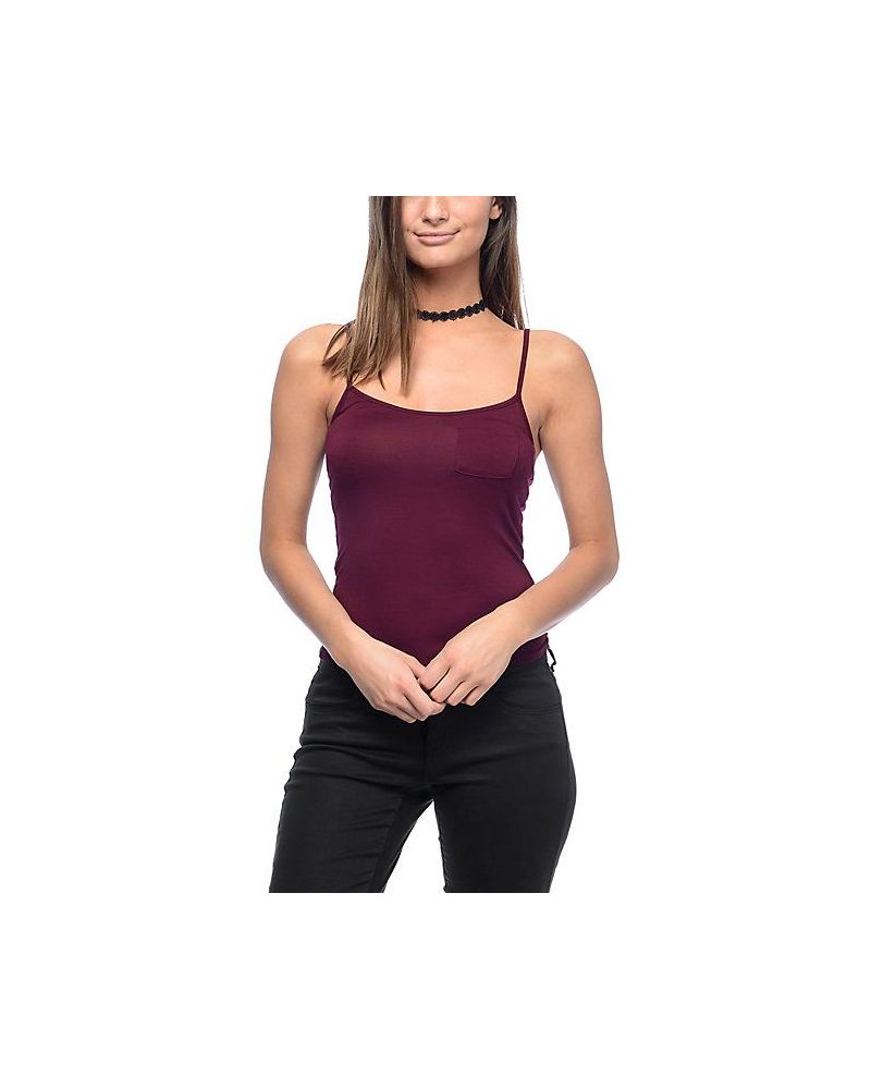 Maiou Zine Rose Tank Top Red