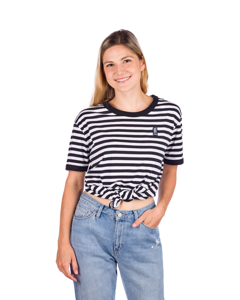 Tricou Coal Jetty Black White