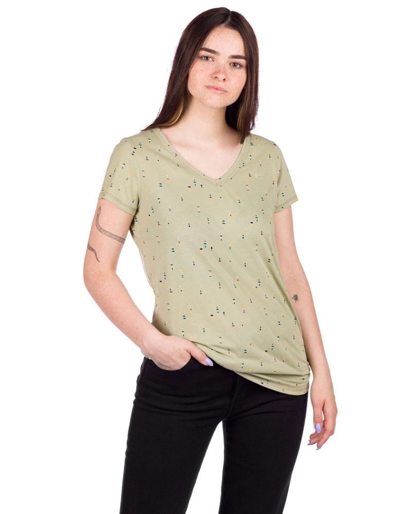 Tricou Kazane Ella Tea Print Green
