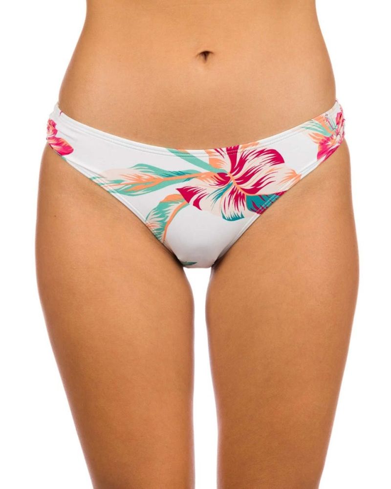 Bikini Bottom Roxy Lahaina Bay Reg Bright White Tropic