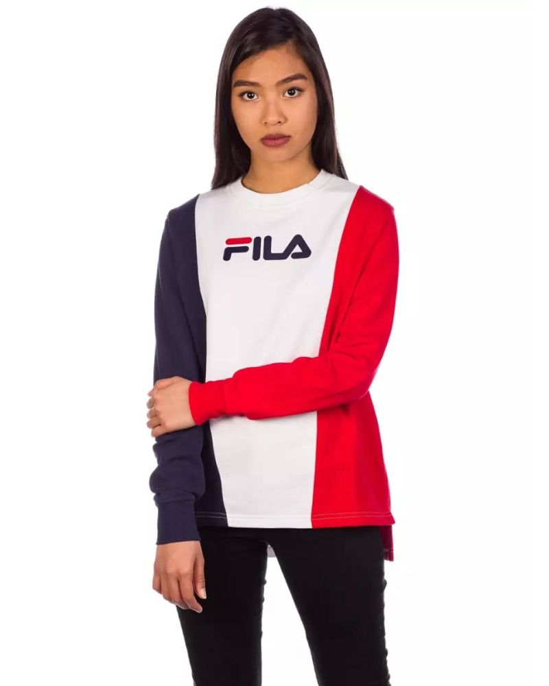 Bluza Fila Panel Peacoat Red White