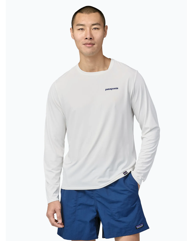 Bluza Lycra Patagonia Daily Graphic Logo White M