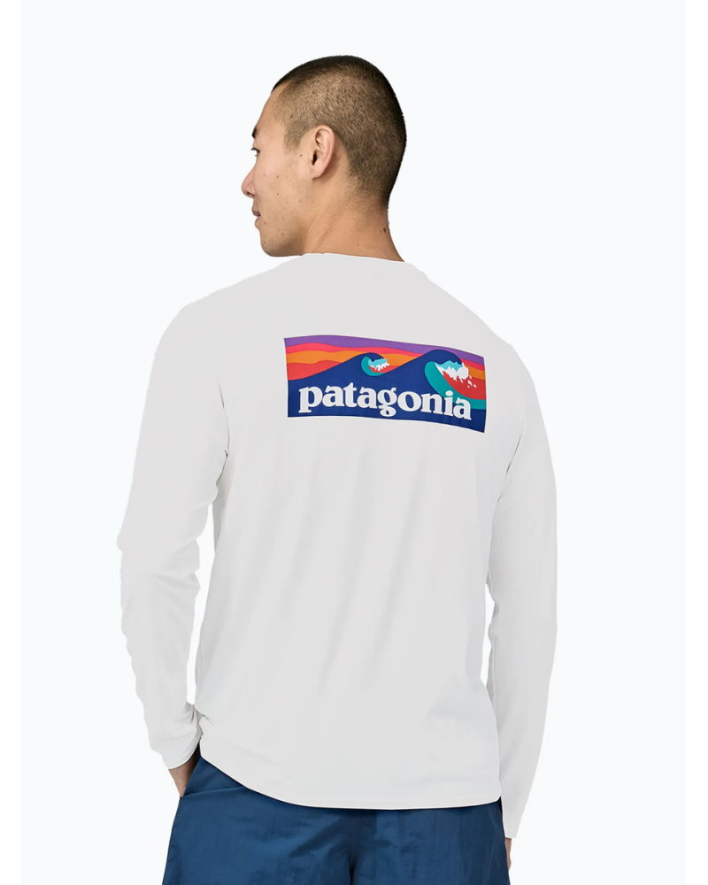 Bluza Lycra Patagonia Daily Graphic Logo White M