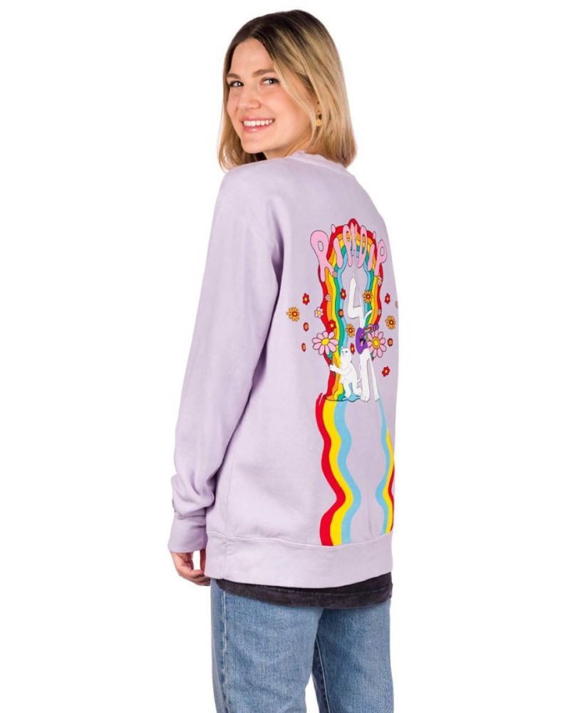 Bluza RIPNDIP Groovy Nerm Crewneck Lavender Violett