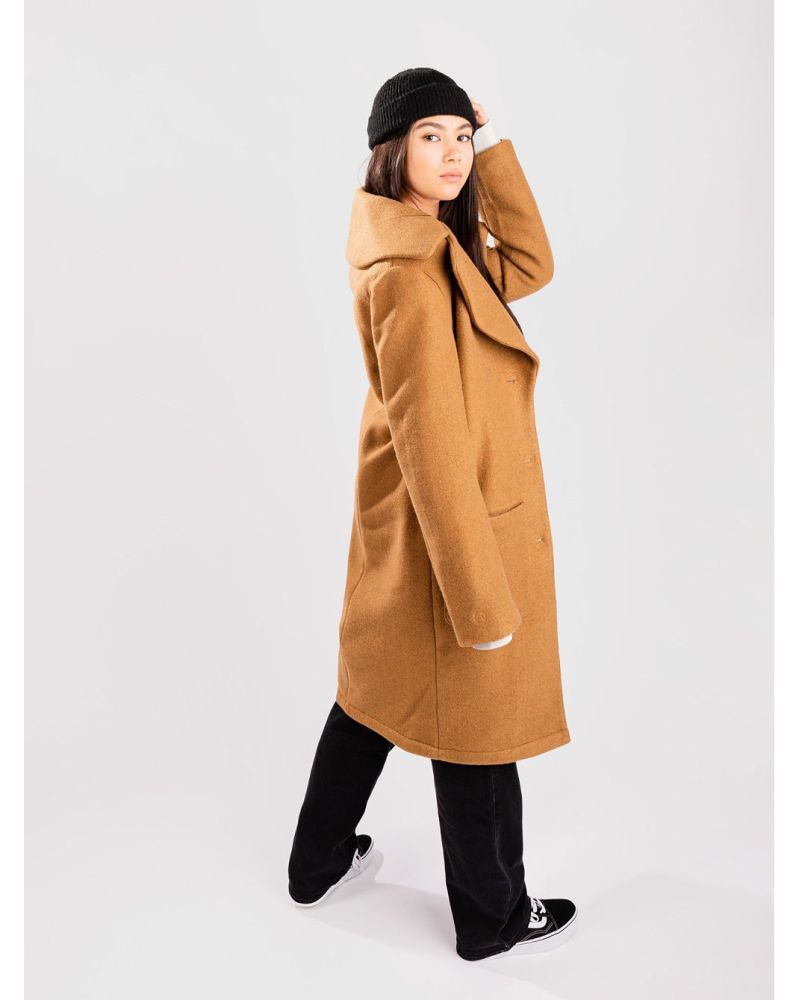 Palton Iarna Kristine Tan Brown