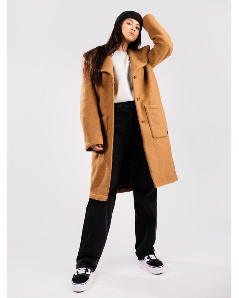 Palton Iarna Kristine Tan Brown