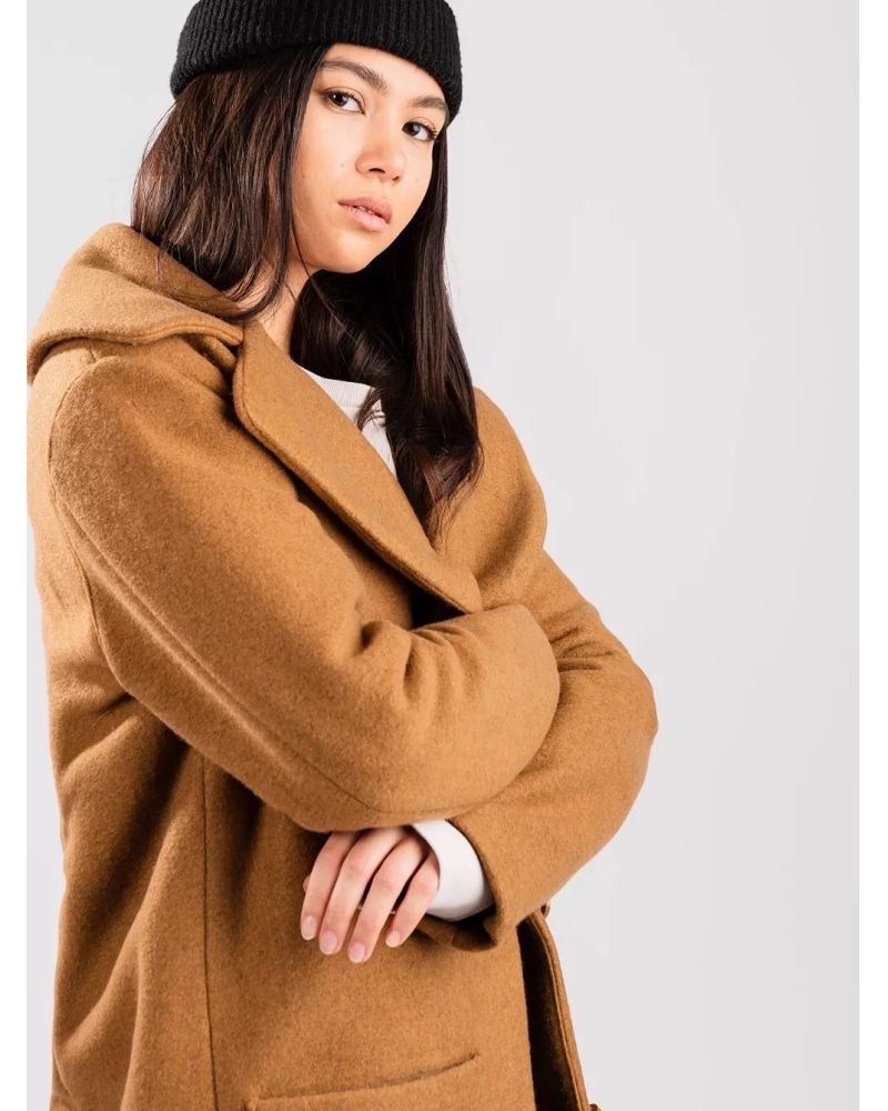 Palton Iarna Kristine Tan Brown