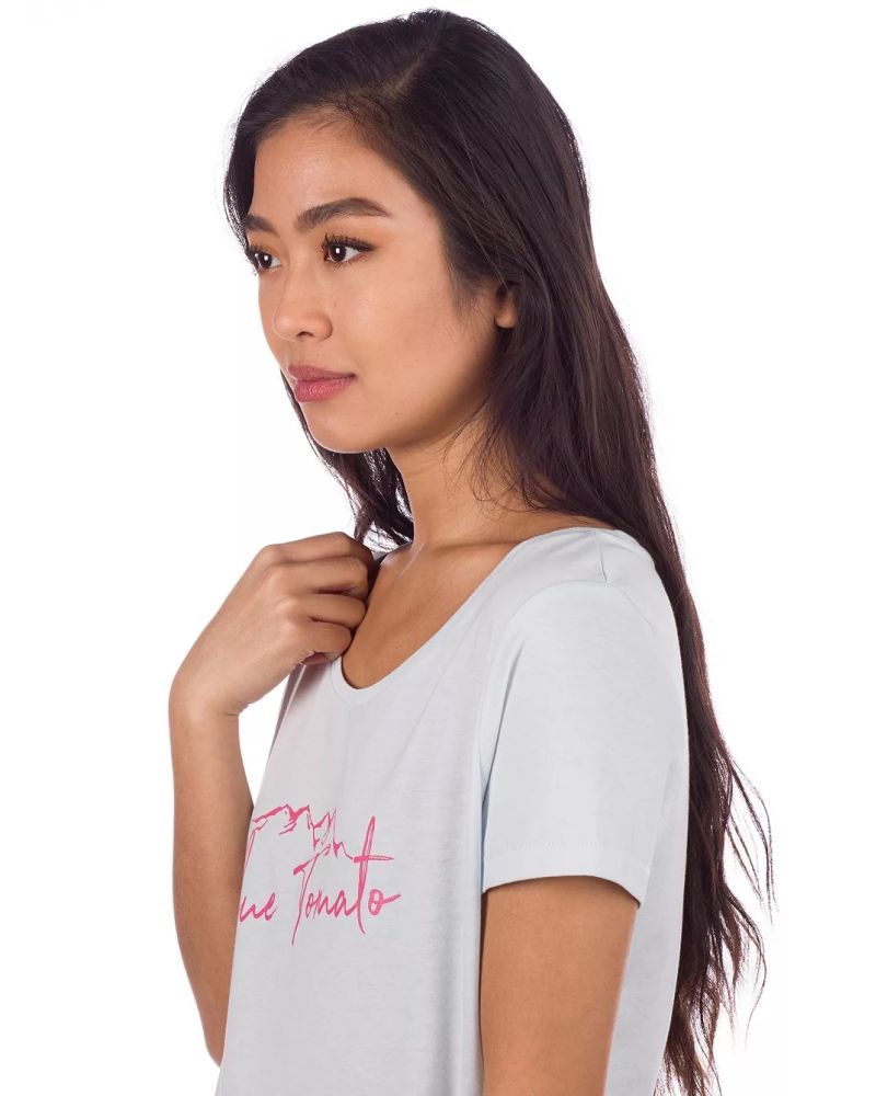 Tricou Blue Tomato Mountain Script Baby Blue