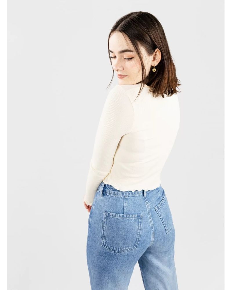 Bluza Kazane Rosalina White Asparagus