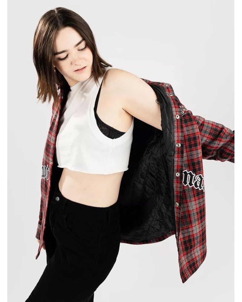 Geaca Iarna Broken Promises Emotional Quilted Flannel Red