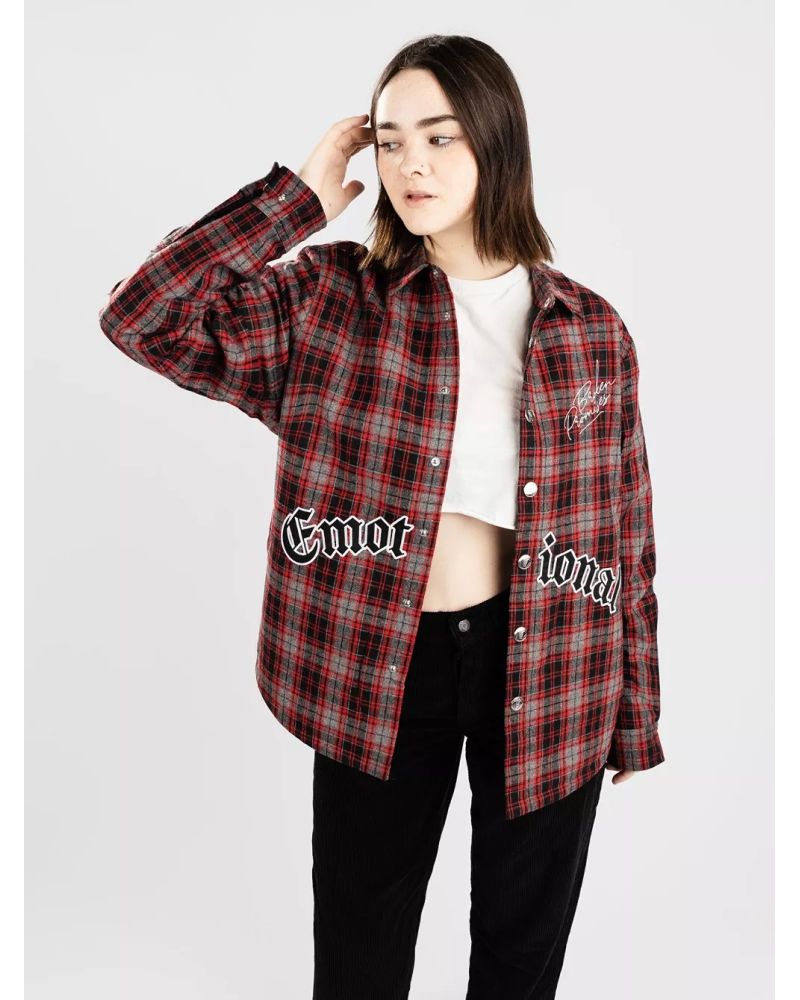 Geaca Iarna Broken Promises Emotional Quilted Flannel Red