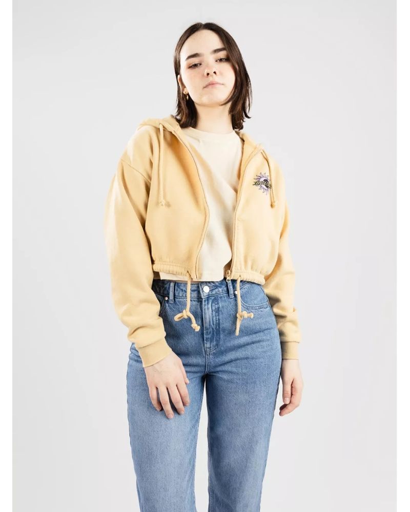 Hanorac Santa Cruz BT Crescent Dot Zip Beige