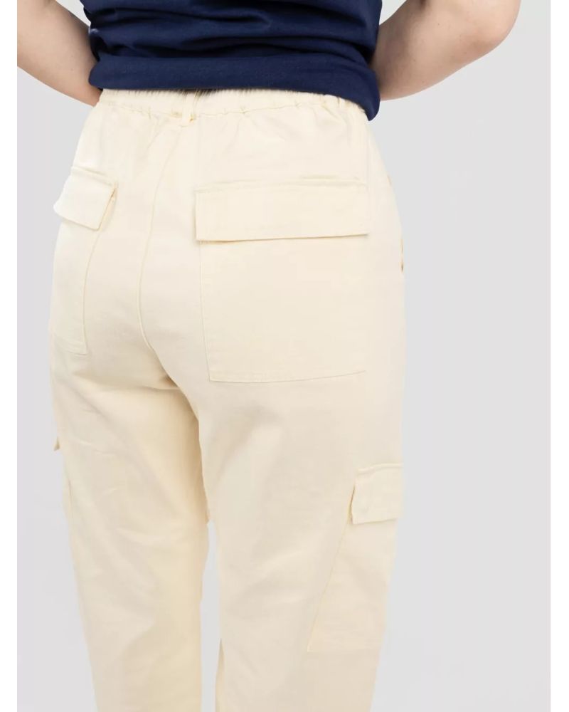 Pantaloni Kazane Vern White