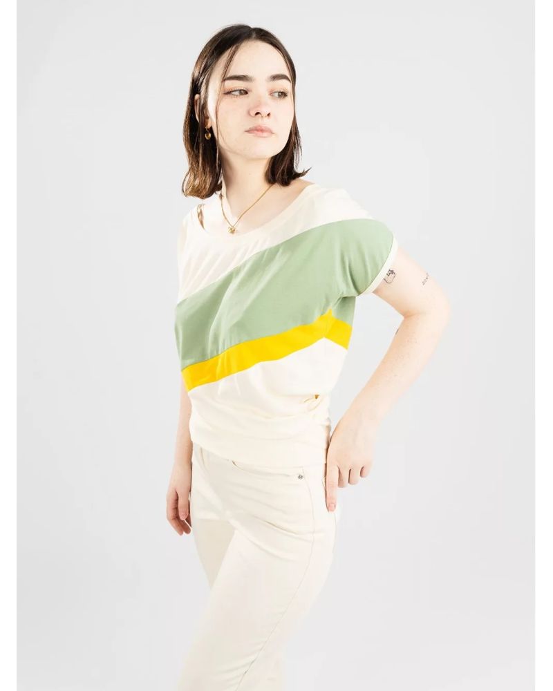 Tricou Kazane Agnetha White Asparagus Basil Hot