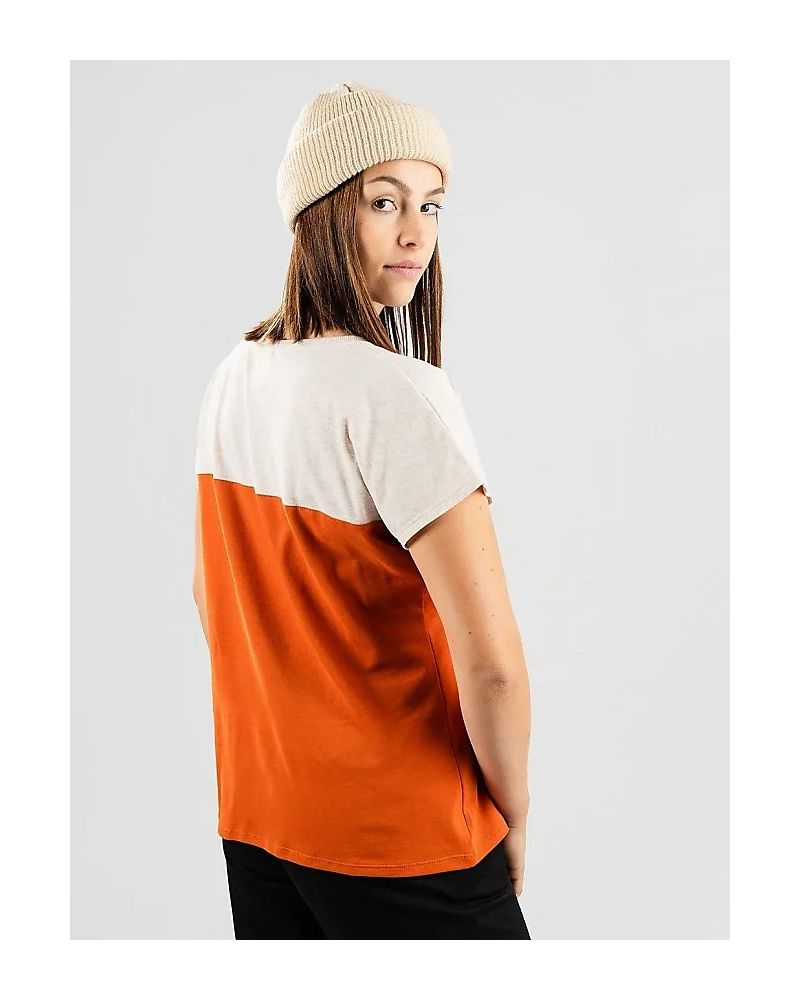Tricou Kazane Yrsa Orange Oatmeal Gold Flam
