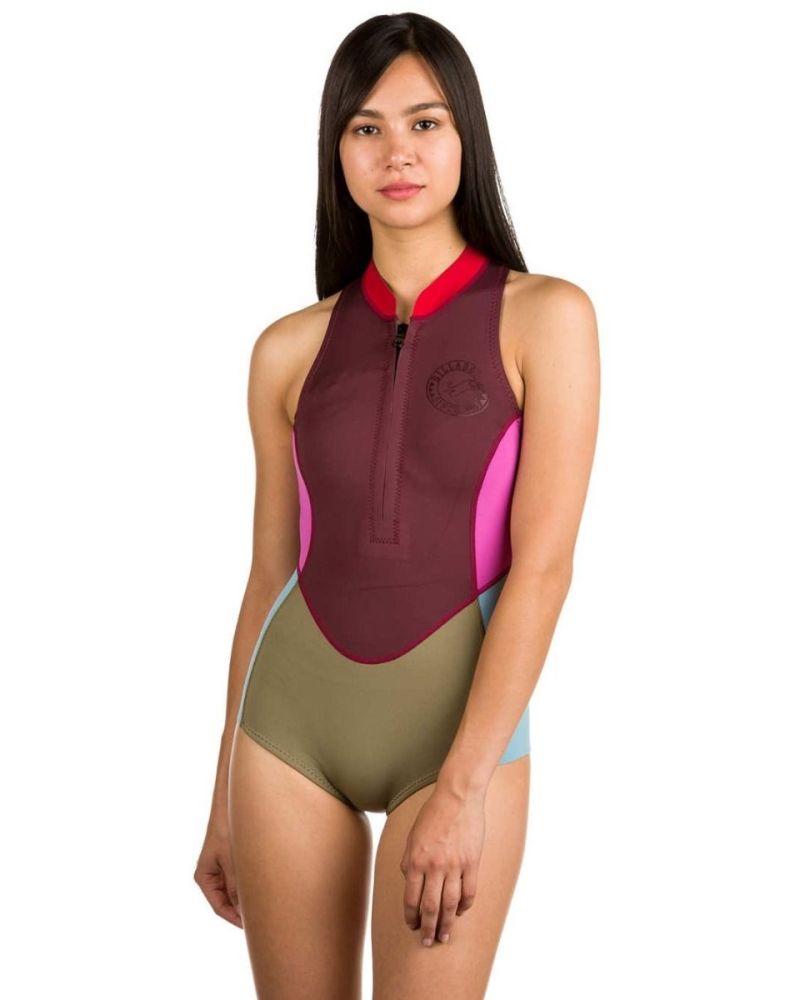 Neopren Billabong Sleeveless Springsuit Mulberry