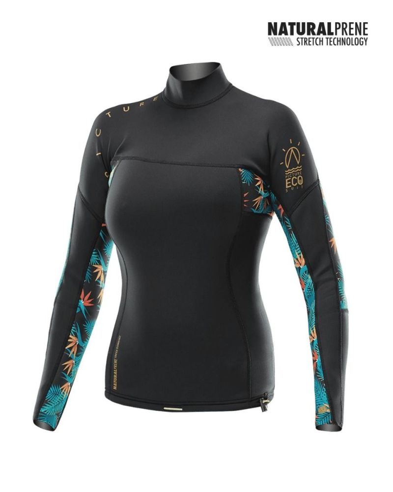 Neopren Picture Savana Lycra Black