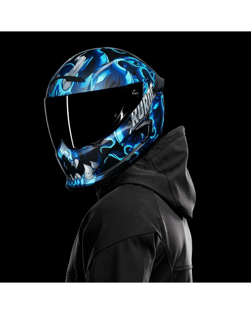 Casca Moto Ruroc ATLAS 3.0 DIABLO AZUL