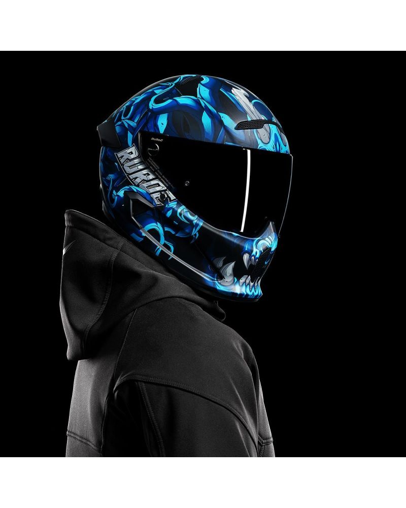 Casca Moto Ruroc ATLAS 3.0 DIABLO AZUL