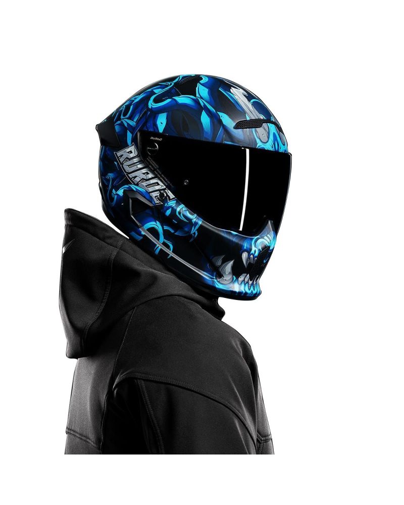 Casca Moto Ruroc ATLAS 3.0 DIABLO AZUL