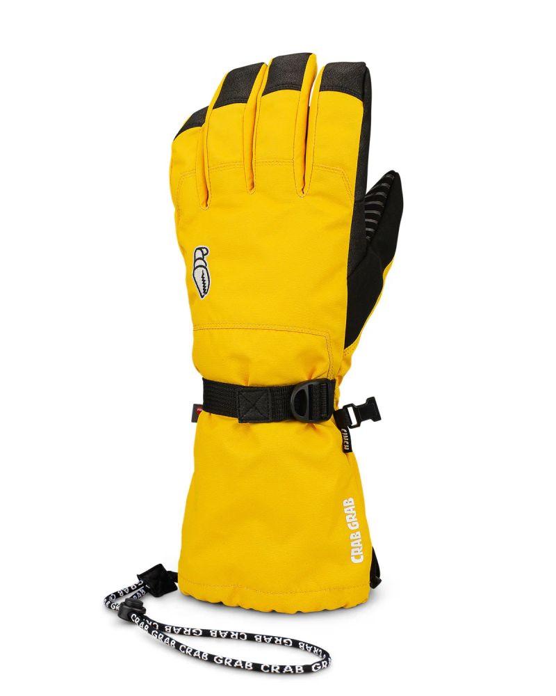 Manusi Snow CRAB GRAB Cinch Glove Vintage Yellow 2025