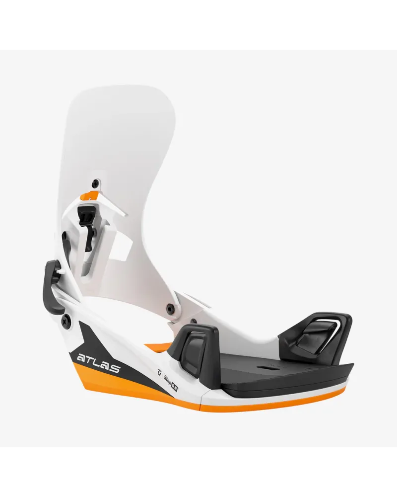 Legaturi Snowboard UNION - ATLAS STEP ON® White Orange