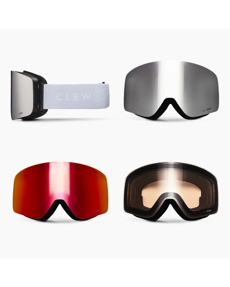 Ochelari Ski Snowboard CLEW Magnetic Slim White