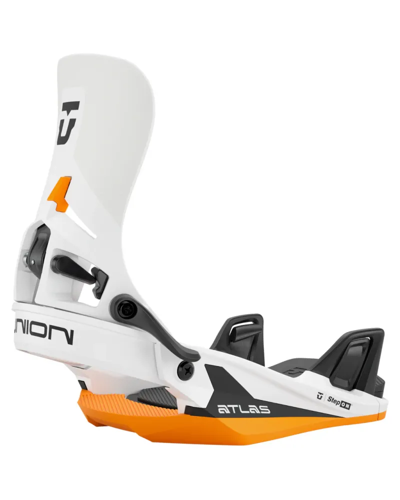 Legaturi Snowboard UNION - ATLAS STEP ON® White Orange