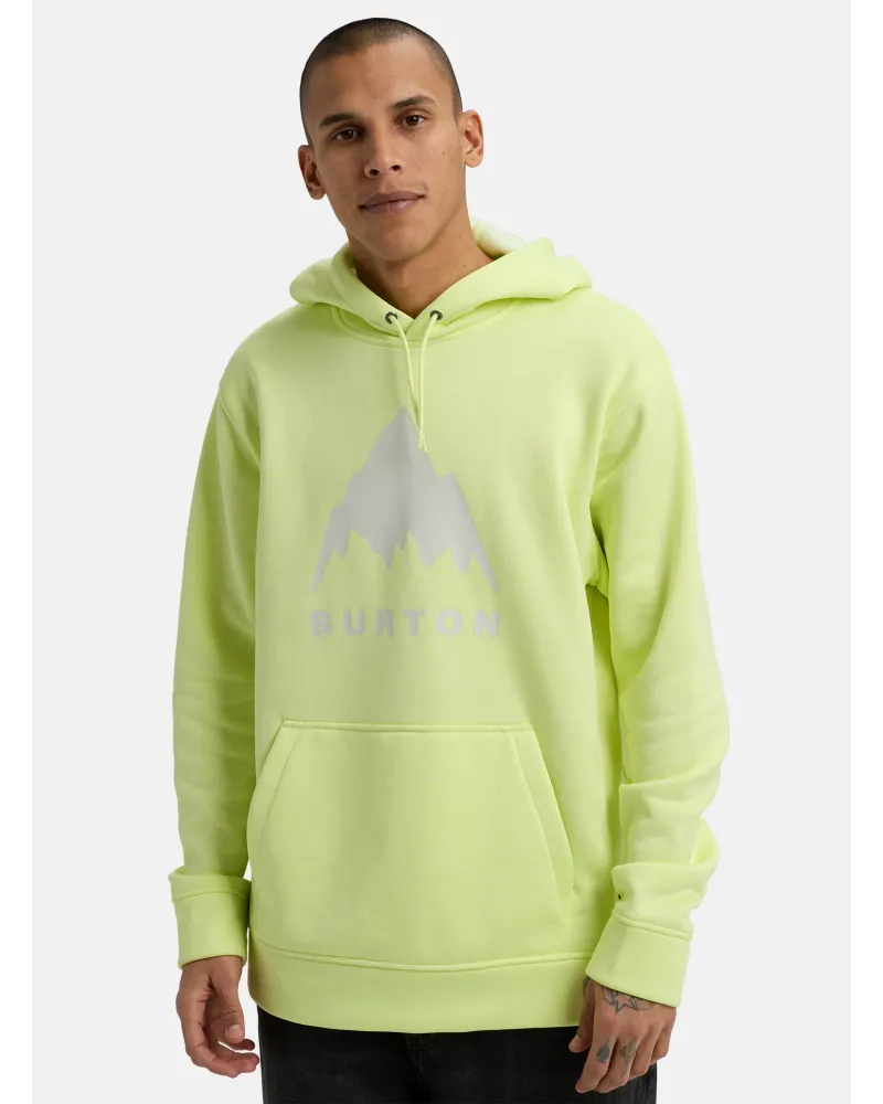 Hanorac BURTON - Men's Oak Pullover Hoodie - Glow Yellow Green Heather