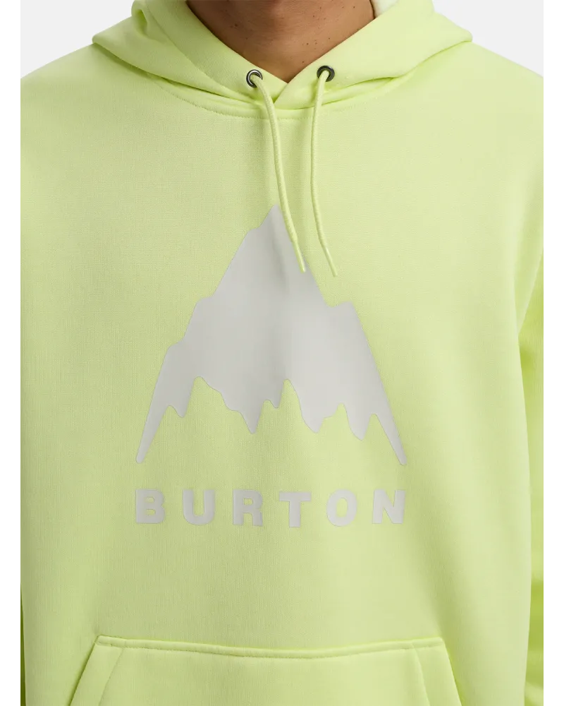 Hanorac BURTON - Men's Oak Pullover Hoodie - Glow Yellow Green Heather