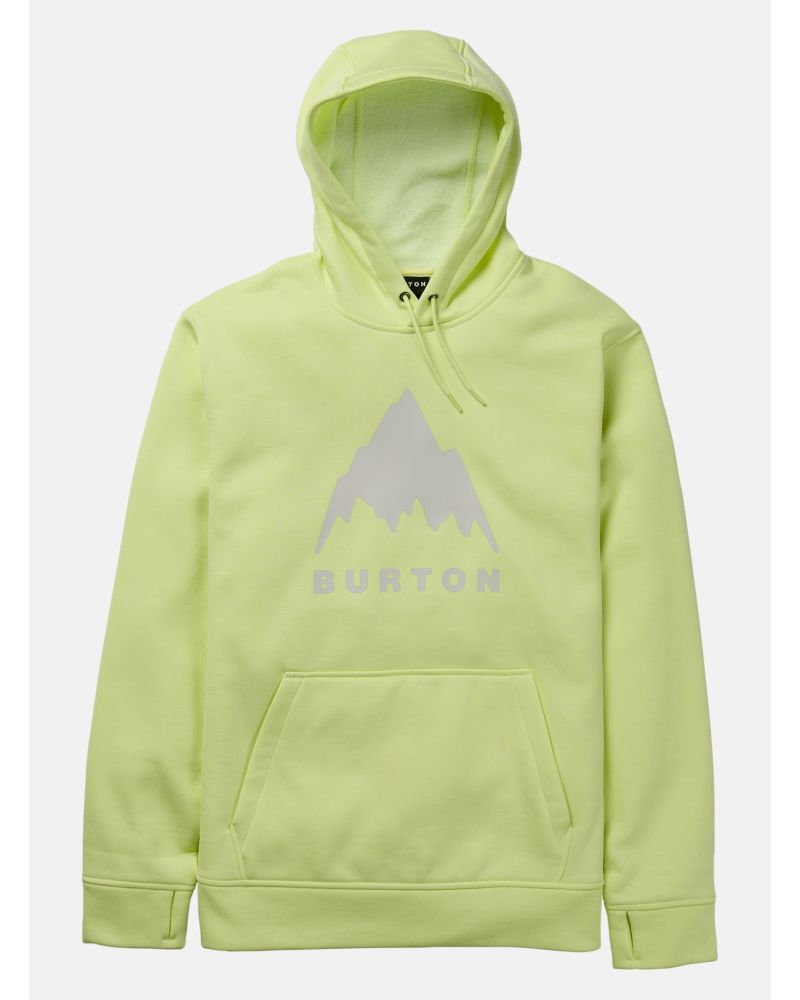 Hanorac BURTON - Men's Oak Pullover Hoodie - Glow Yellow Green Heather