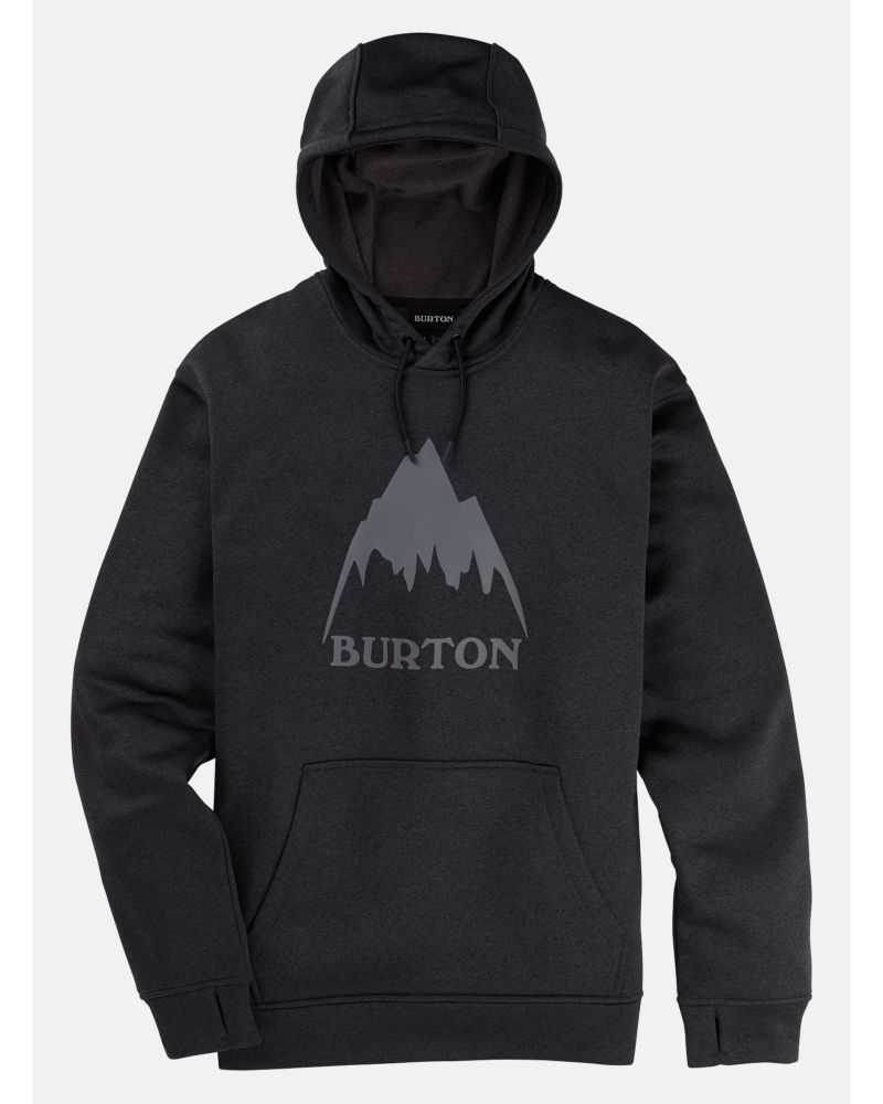 Hanorac BURTON - Men's Oak Pullover Hoodie - True Black Heather