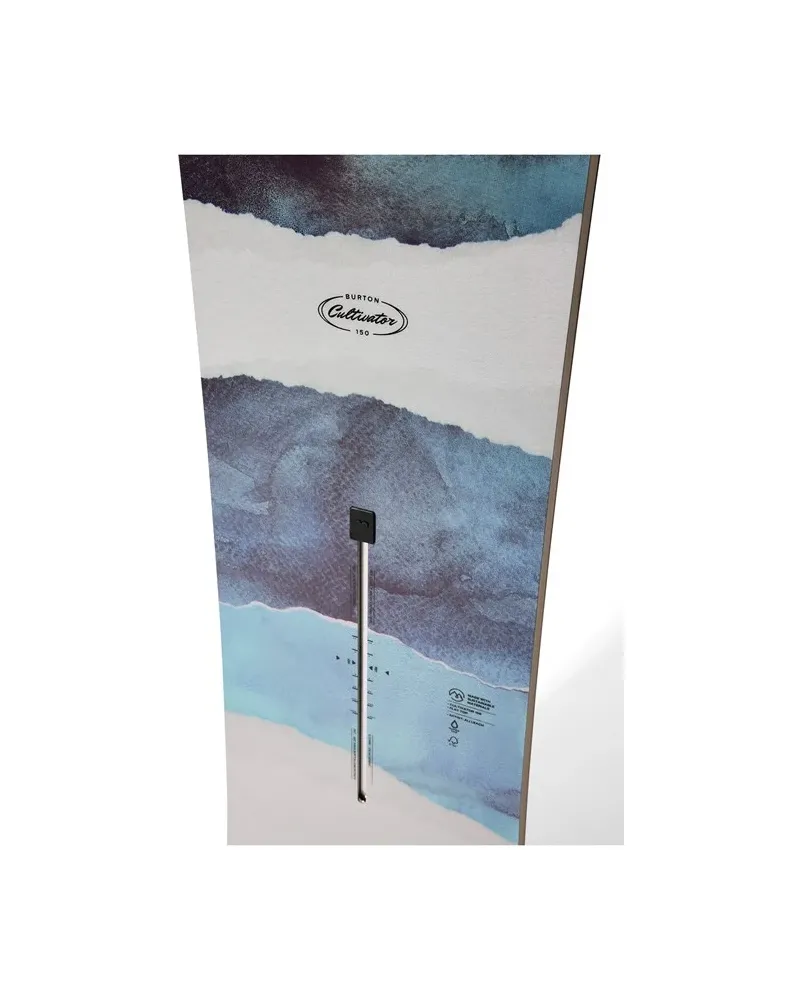 Placa Snowboard BURTON - CULTIVATOR Flat Top WATERCOLOR 155 W26 x Legaturi Snowboard CLEW Freedom 1.0 2025  White