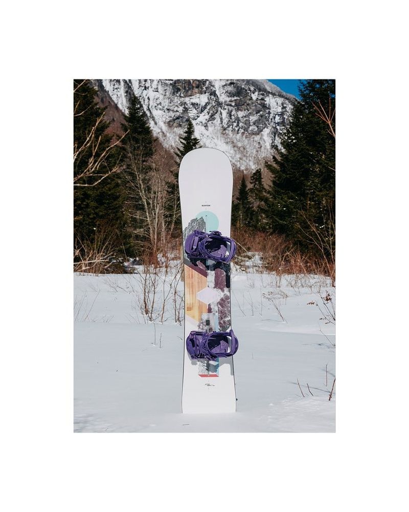 Placa Snowboard BURTON - Women's - HIDEAWAY Flat Top GRAPHIC W26 x Legaturi Snowboard BURTON - Women's - SCRIBE NIGHTFALL M W26