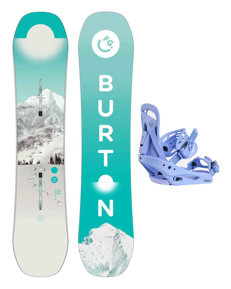 SET BURTON - Kids - FEELGOOD SMALLS PurePop Camber W26 x Legaturi Snowboard BURTON - Women's - CITIZEN PERIWINKLE M W26