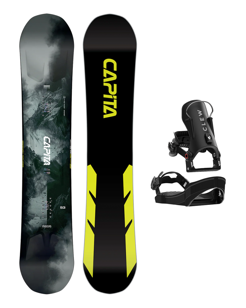Placa Snowboard CAPiTA MEGA MERCURY 2026 157 x Legaturi Snowboard CLEW Independence 1.0 2026 - Black