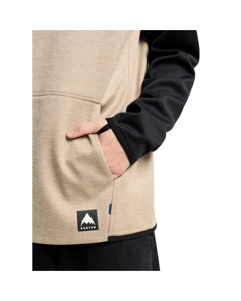 Hanorac Termal BURTON - Men's Crown Weatherproof - SUMMIT TAUPE True Black - L