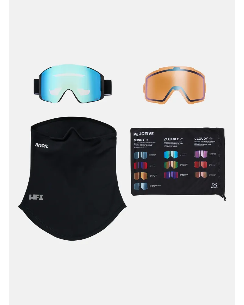 Ochelari Ski/Snowboard Unisex Anon Sync Black Perceive Variable Blue