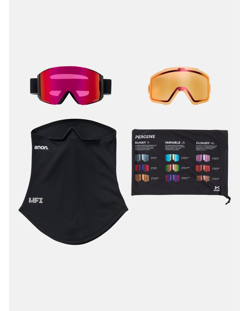 Ochelari Ski/Snowboard Unisex Anon Sync Black Perceive Variable Red