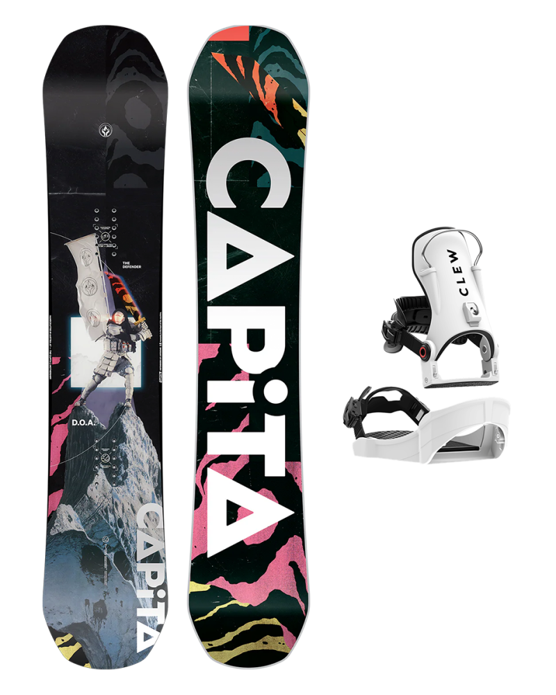 Placa Snowboard CAPiTA D.O.A. 2026 x Legaturi Snowboard CLEW Independence 1.0 2026 White