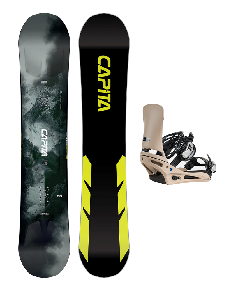 Placa Snowboard CAPiTA MEGA MERCURY 2026 157 x Legaturi Snowboard BURTON - Men's - CARTEL SUMMIT TAUPE M W26