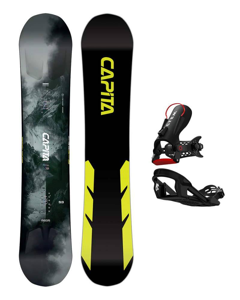 Placa Snowboard CAPiTA MEGA MERCURY 2026 157 x Legaturi Snowboard UNION Men's ATLAS 2026 Hype Yellow M