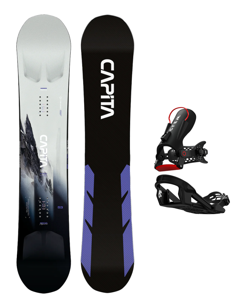 SET CAPiTA MEGA MERC 2025 x Legaturi Snowboard CLEW Freedom 1.0 2025 Black