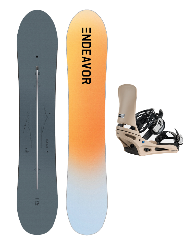 SET ENDEAVOR - Apollo Directors PRO 2025 x Legaturi Snowboard BURTON - Men's - CARTEL SUMMIT TAUPE W26