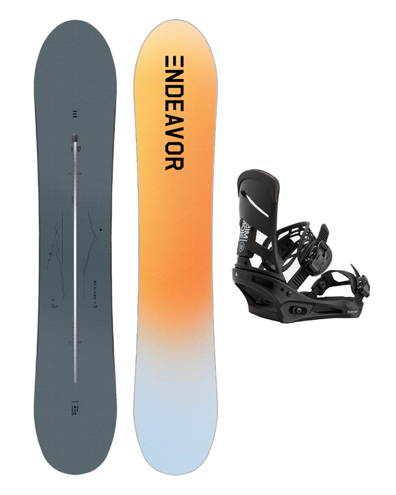 SET ENDEAVOR - Apollo Directors PRO 2025 x Legaturi Snowboard BURTON - Men's - MISSION BLACK W26