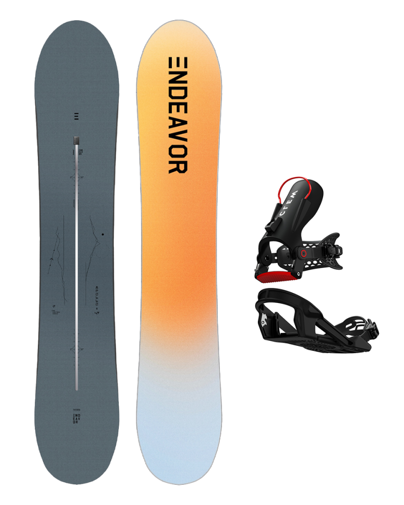 SET ENDEAVOR - Apollo Directors PRO 2025 x Legaturi Snowboard CLEW Freedom 1.0 2025 Black