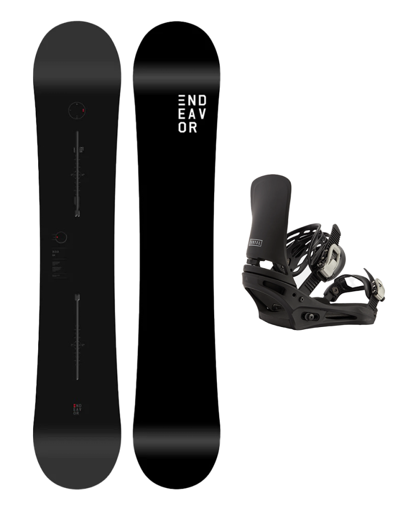 SET ENDEAVOR BOD LEGACY 2026 x Legaturi Snowboard BURTON - Men's - CARTEL BLACK W26